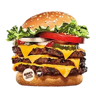 Burger King Royal Selection Menu 2026 with Prices - Triple Whopper Jr with Cheese